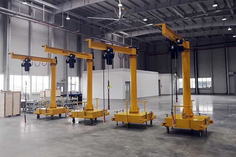  Cantilever Jib on Wheels- Movable, Moveable & Mobile Jib Crane