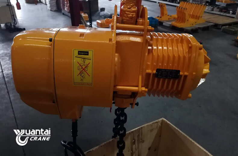 Yuantai crane supplied 3 ton electric chain hoist to Panama