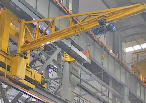 Wall mounted jib crane for general manufacturing 