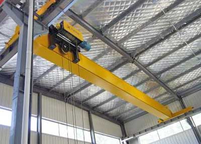 Single girder overhead crane with European style wire rope hoist  - European Style Crane Series of Yuantai Crane 