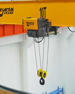 Electric wire rope hoist with fem standard design for top running single girder overhead crane 