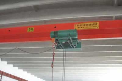 single girder eot crane with special designed cd/md type low headroom hoist