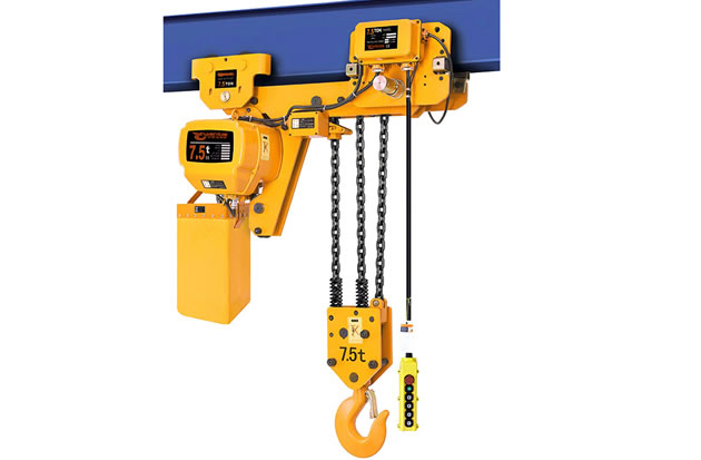 Light weight electric chain hoist with European style hoist design for  top running single girder eot crane 