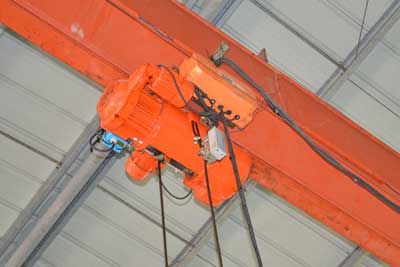 Electric wire rope hoist trolley for single girder underslung overhead crane 