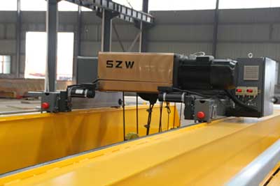 Double girder hoist crane trolley