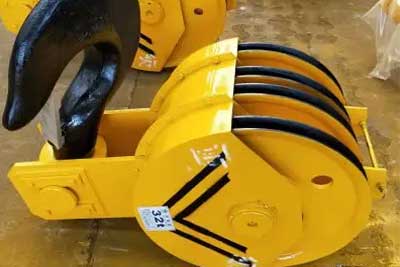 Hook for Heavy duty open winch trolley crane 