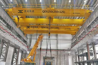 QDX type overhead crane with European style open winch