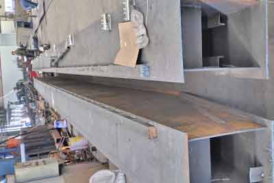 Main girder of 25 ton double girder overhead crane
