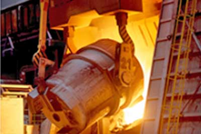 Ladle bucket-  Main parts of ladle overhead crane 