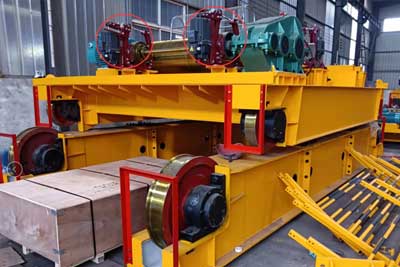 Open winch trolley- Main parts of ladle overhead crane