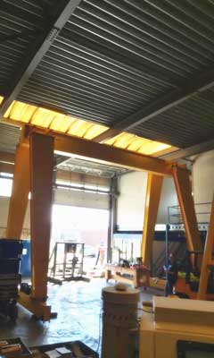 20 ton low headroom gantry crane with single girder gantry crane design for sale Poland
