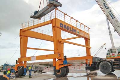 Rubber tyred gantry crane 20 ton 