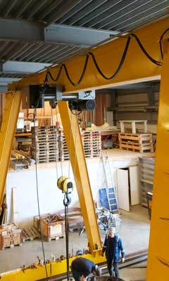 20 ton low profile gantry crane with single girder gantry crane design for sale Poland