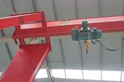 Gantry crane hoist - Parts of single girder gantry crane