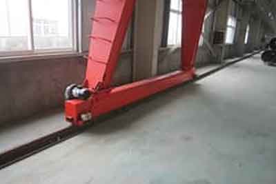 Ground beam with soft start motor- Parts of single girder gantry crane