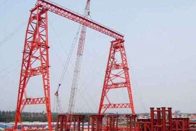 Box girder design single beam ganry crane 