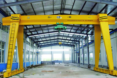 Double cantilever gantry crane with cd/md wire rope hoist