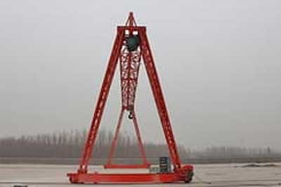 A frame truss structure of single girder gantry crane 