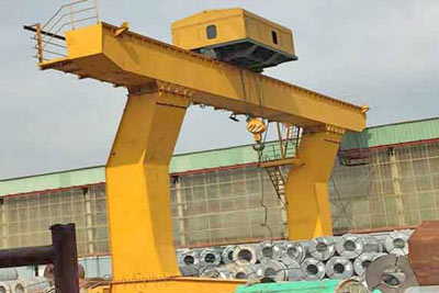 Single girder gantry crane with hoist trolley for sale Bangladesh for steel coil handling