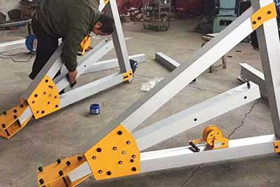 Crane assembly of aluminum gantry crane