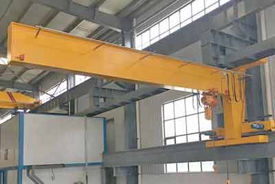 Cantilever wall travelling jib crane 