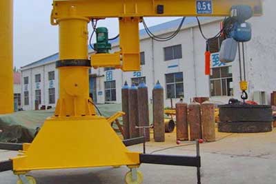 mobile jib crane with cantilever design 