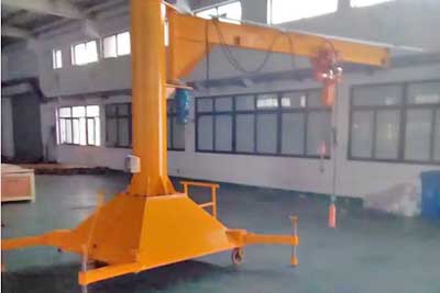 Cantilever moveable jib crane 