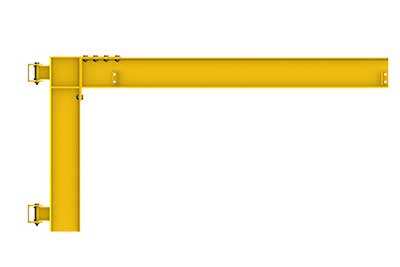 Cantilever wall mounted jib crane