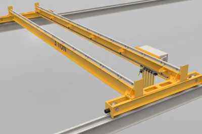 A top running double girder bridge crane design