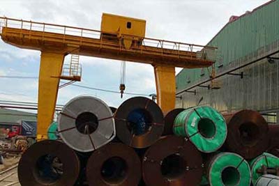 Coil handling cranes used in Bangladesh steel coil plant—Yuantai Overhead crane project