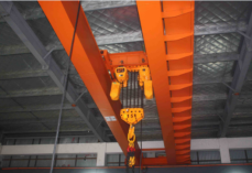 Motorized chain hoist used on double girder overhead crane