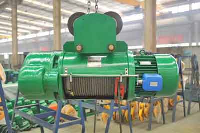 Single speed electric wire rope hoist