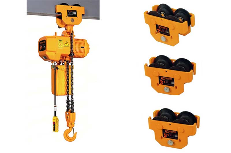 Electric Chain Hoist with Manual Trolley