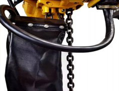 Chain bag - hook mounted chain hoist parts 