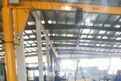 Light electric chain hoist for jib crane 