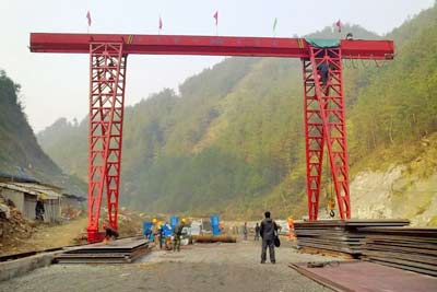 double cantileversingle girder gantry crane