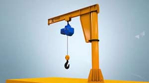 Floor Mounted Free Standing Pillar Jib Crane 