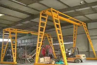 No cantilever single girder gantry crane
