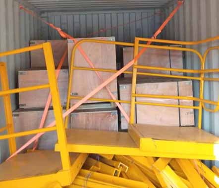 Main parts and components for delivery Pakistan by containers