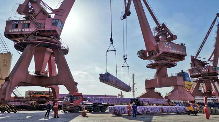 Main girder shiploading for india