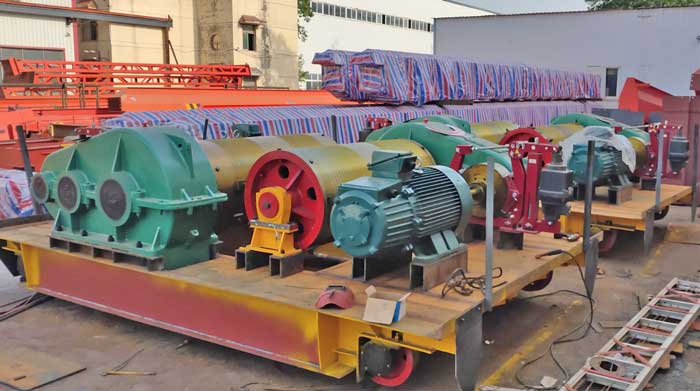 Double girder open winch 