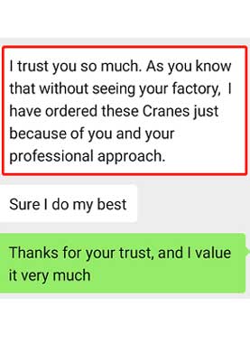 Feed back off Indlian client