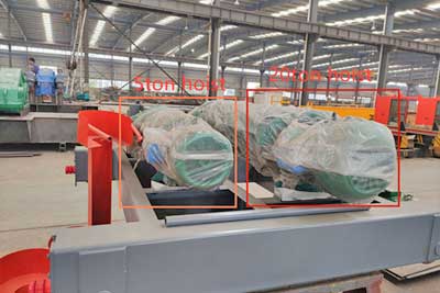 One trolley with 5 ton hoist and 20 ton hoist