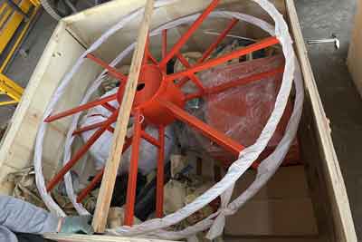 35 ton gantry crane sparts and components packed for delivery to Angola