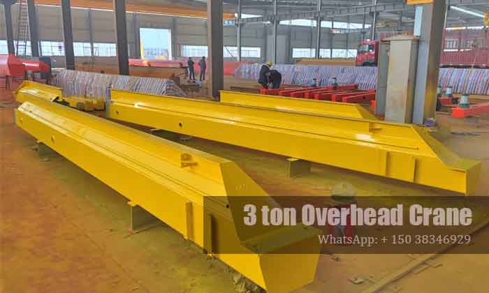 3 ton overhead crane for sale Uruguay main girder 