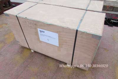 3 ton hoist and parts packed for delivery to Uruguay