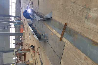 Main steel structure welding for 5 ton gantryr crane 