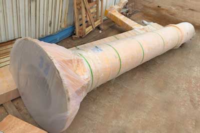 Pillar column of 2 ton jib crane for Mongolia