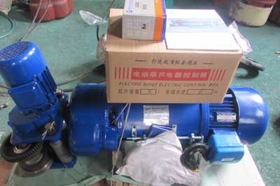 2 ton cd type electric wire rope hosit and parts for Mongolia pillar jib crane project