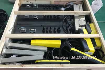 Electric wire rope hoists packed for Trinidad and Tobago single girder overhead crane project